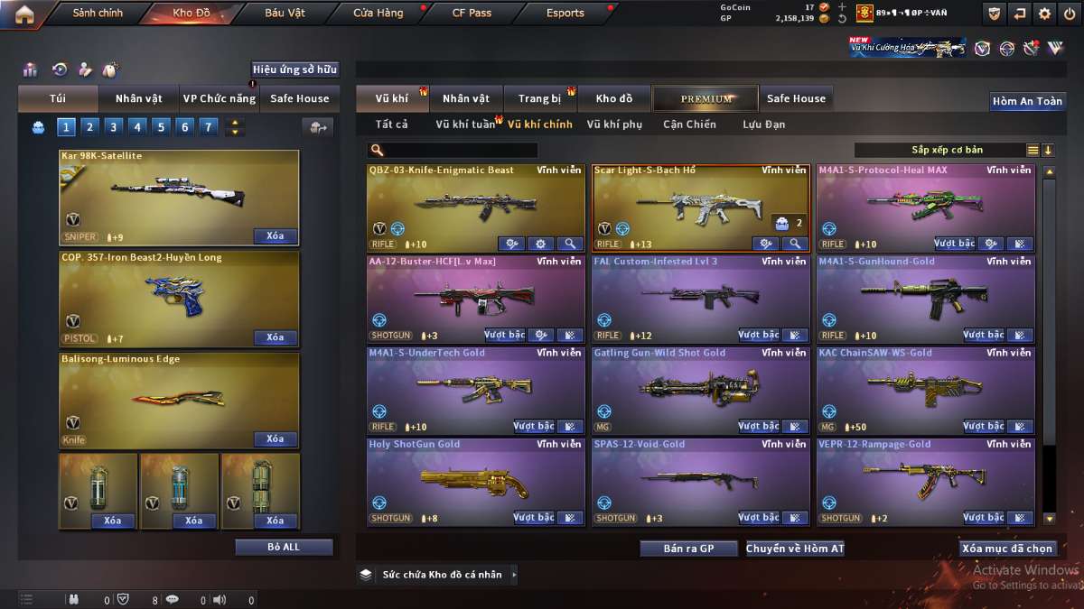 shop acc cf uy tin gia re